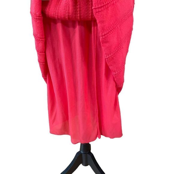 Red Stizzoli Pleated Pointelle Skirt Italy - Picture 12 of 12